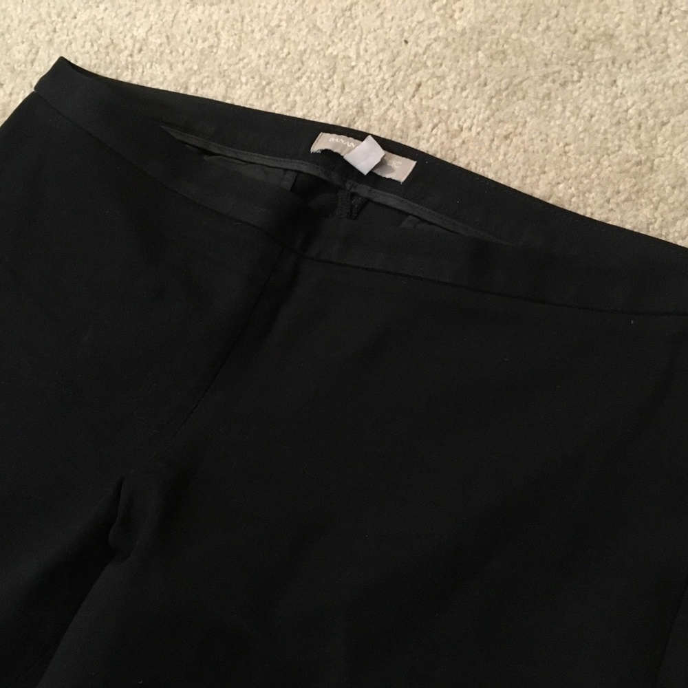 Black Banana Republic Sloan side-zip pants